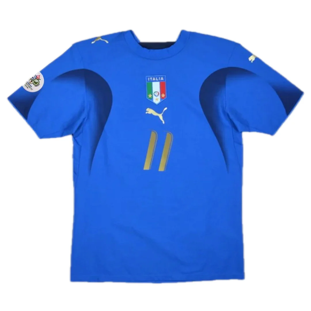 GILARDINO #11 Italy 2006 Home Retro Football Jersey