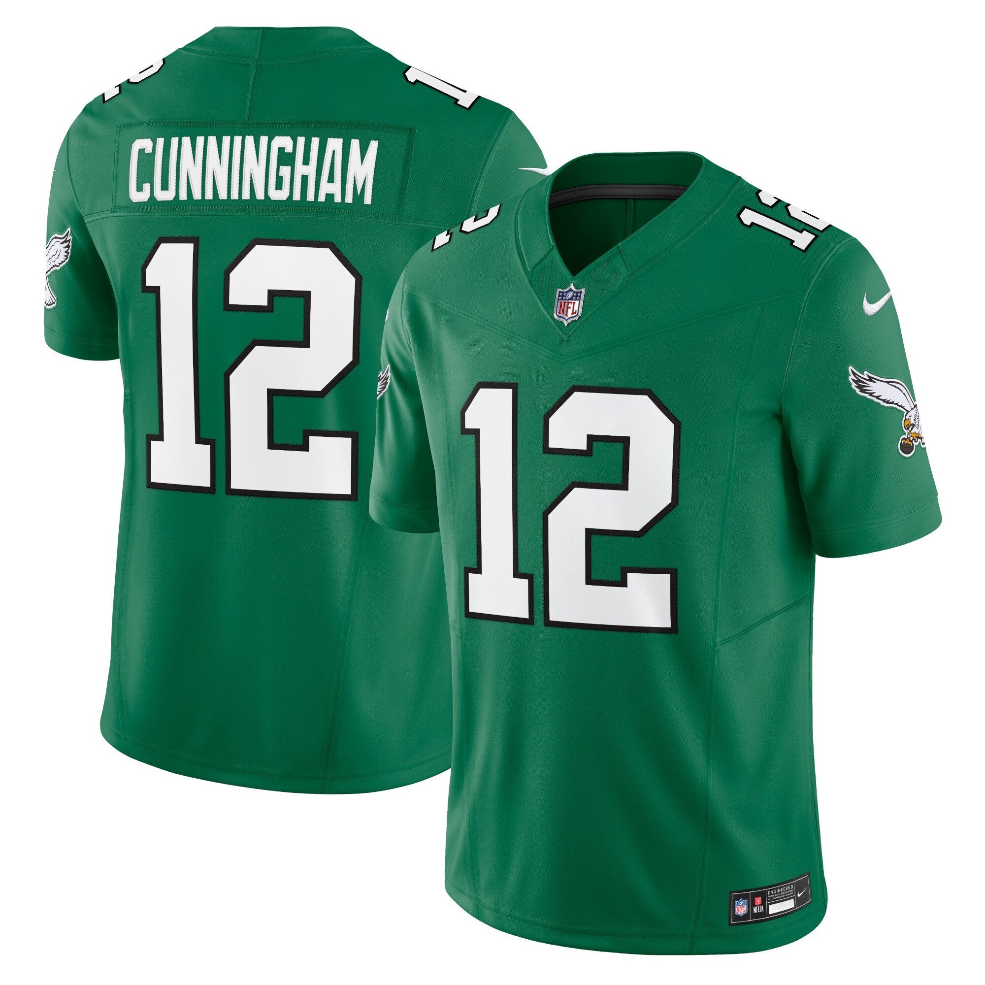 Randall Cunningham Philadelphia Eagles Nike Alternate Vapor F.U.S.E. Limited Jersey - Kelly Green