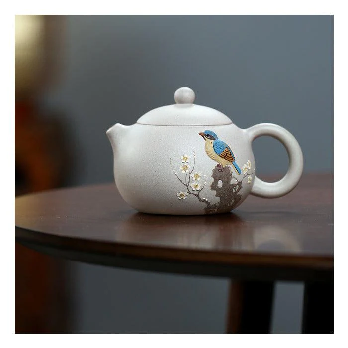 Yixing Teapot White Jade Duan Ni Clay 250ml