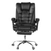 Hoffree Office Chair Ergonomic Computer Desk Chair Big and Tall Executive Leather Chair High Back Adjustable Task Chair with Wheels Lumbar Back Support Footrest for Home Office Black