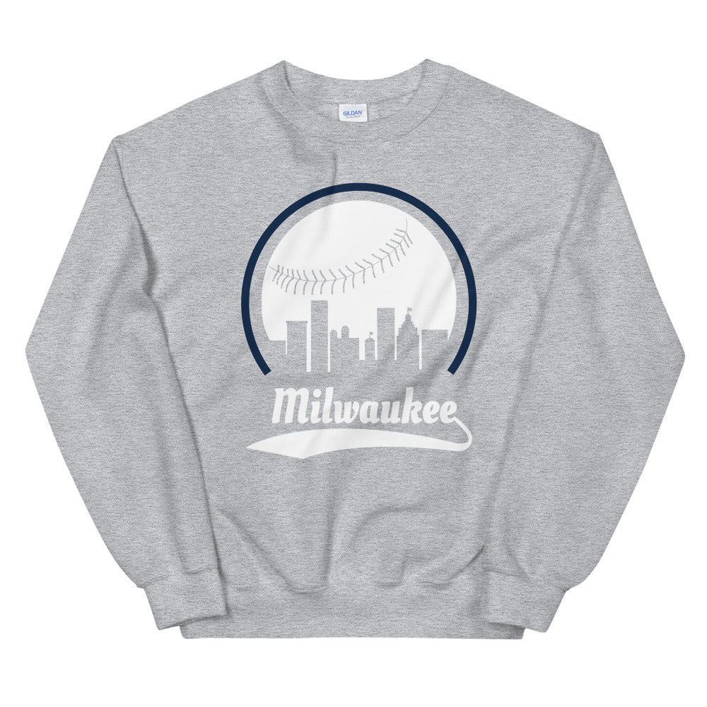 Unisex Milwaukee Brewers Baseball Crewneck Sweatshirt