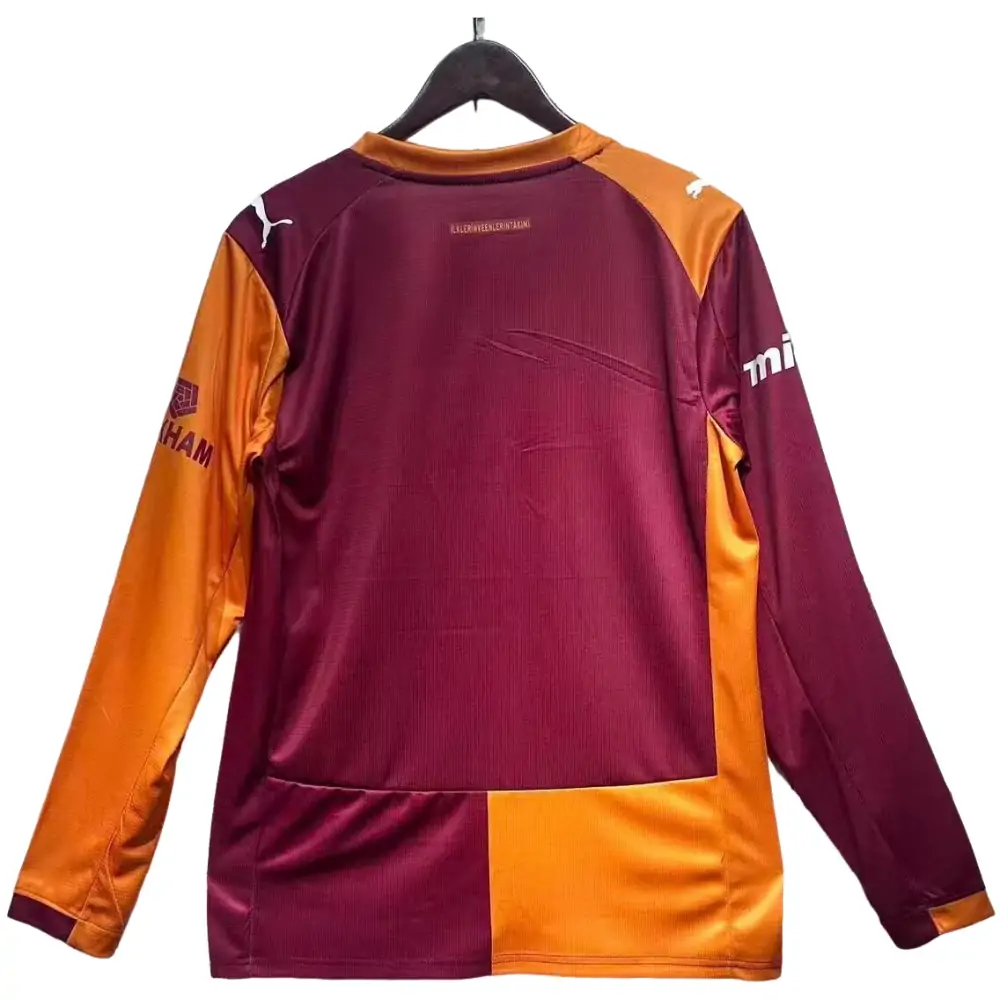 2025-26 Galatasaray S.K Home Long Sleeve Jersey - Fans Edition