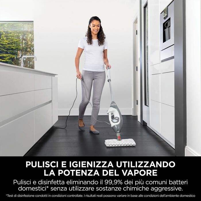 SHARK - Scopa a vapore 2 in 1  KLIK 'N' FLIP S6005EU-Bianco