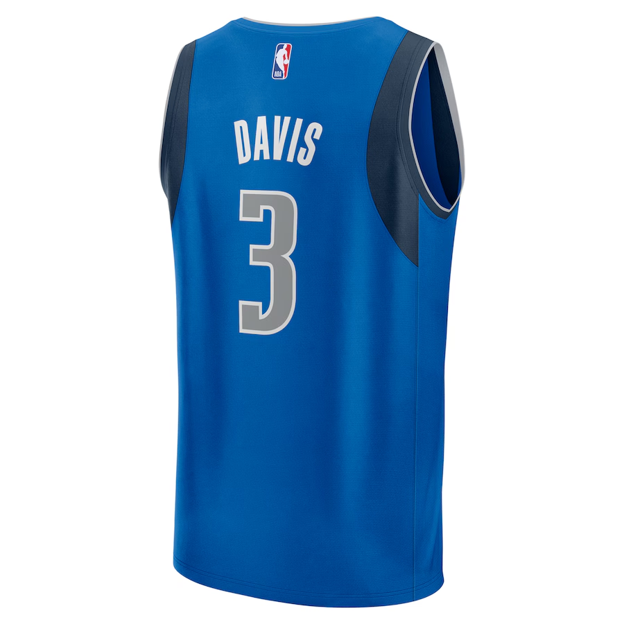 Dallas Mavericks Anthony Davis Fanatics Royal Fast Break Replica Jersey - Icon Edition