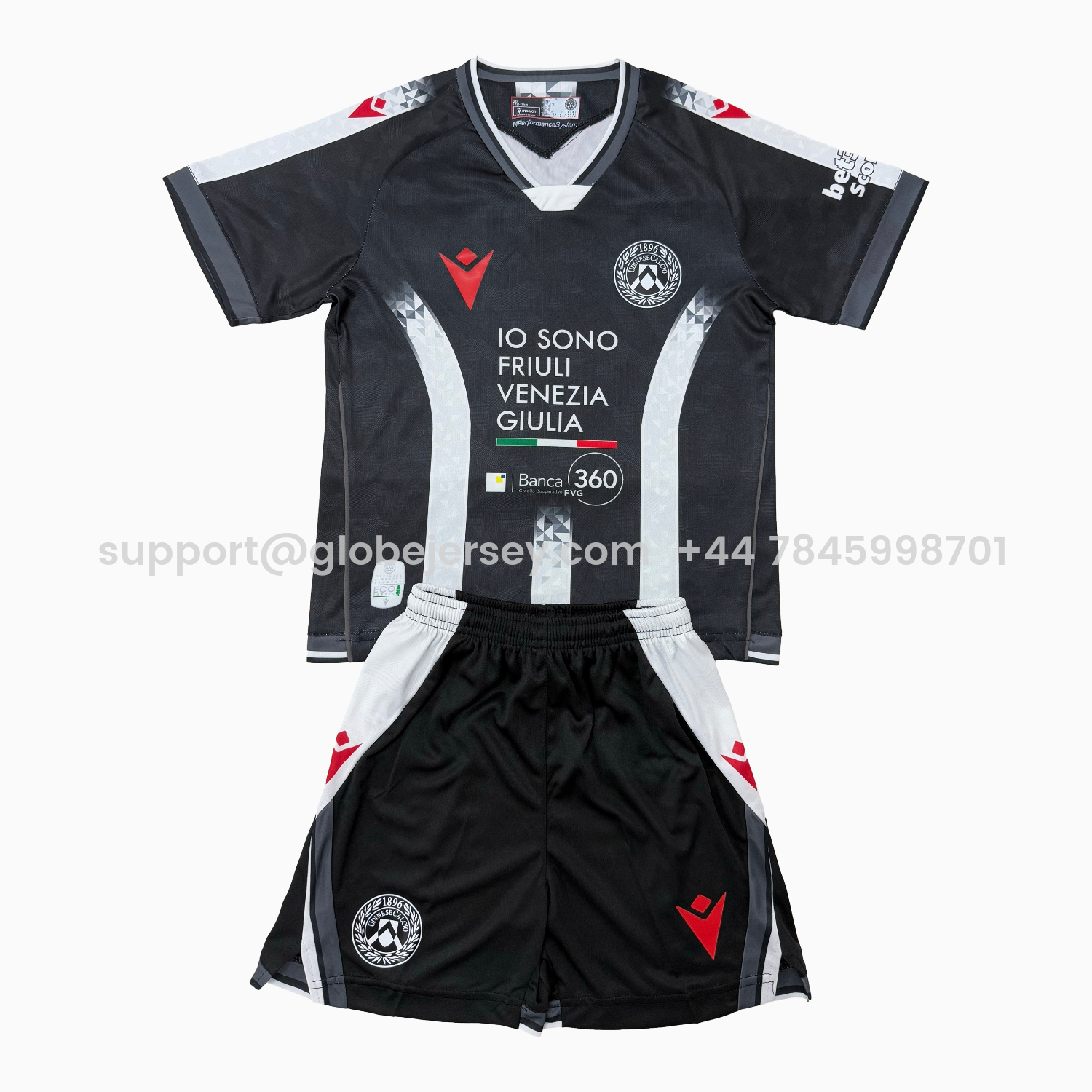 Udinese 25-26 Home Men's Adult Jersey Set - Fans Version