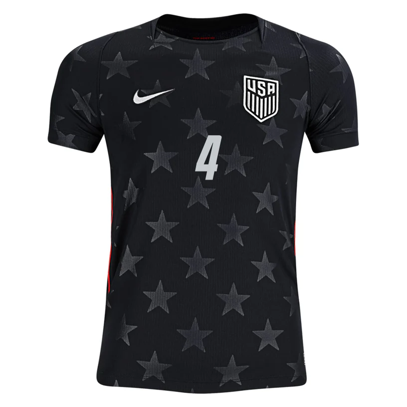 Nike Youth Adams United States Away Stadium Jersey 2026 (Dark Obsidian/Pure Platinum)