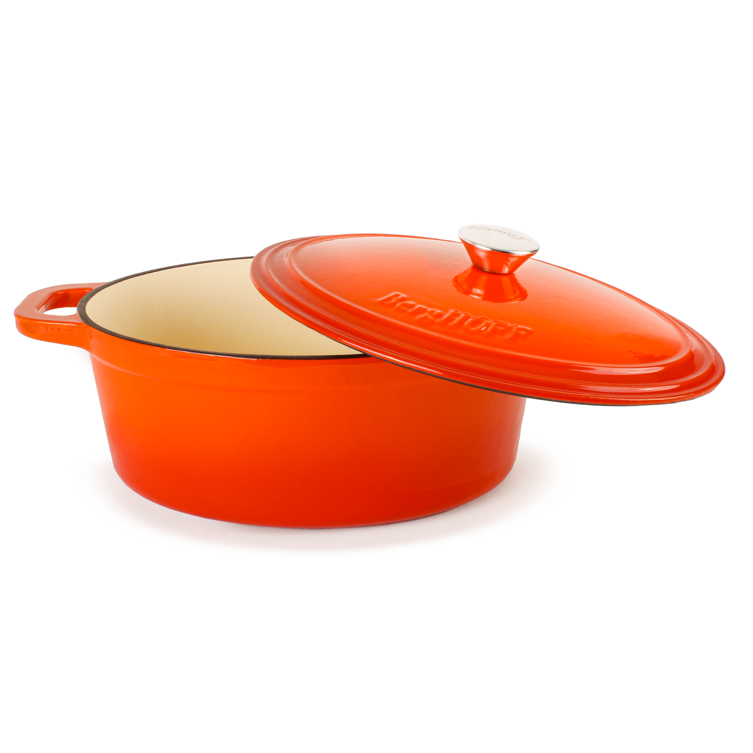 BergHOFF Neo 4Pc Cast Iron Set: 5qt. & 7qt. Covered Dutch Ovens, Green