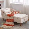 Indoor Velvet Chaise Lounge with Hidden Storage, Modern 58