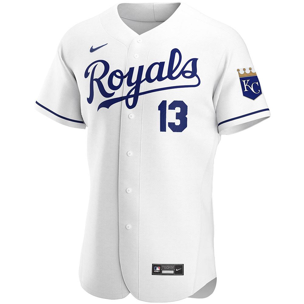 Mens Kansas City Royals Salvador Perez Cool Base Replica Jersey White