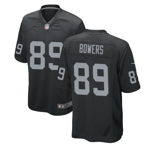 Brock Bowers Las Vegas Raiders Black Game Jersey