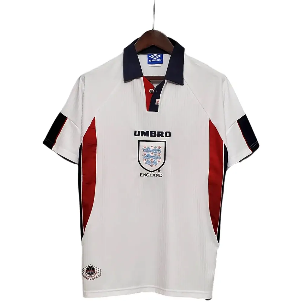 1998 Retro England Home Soccer Jersey-Fans