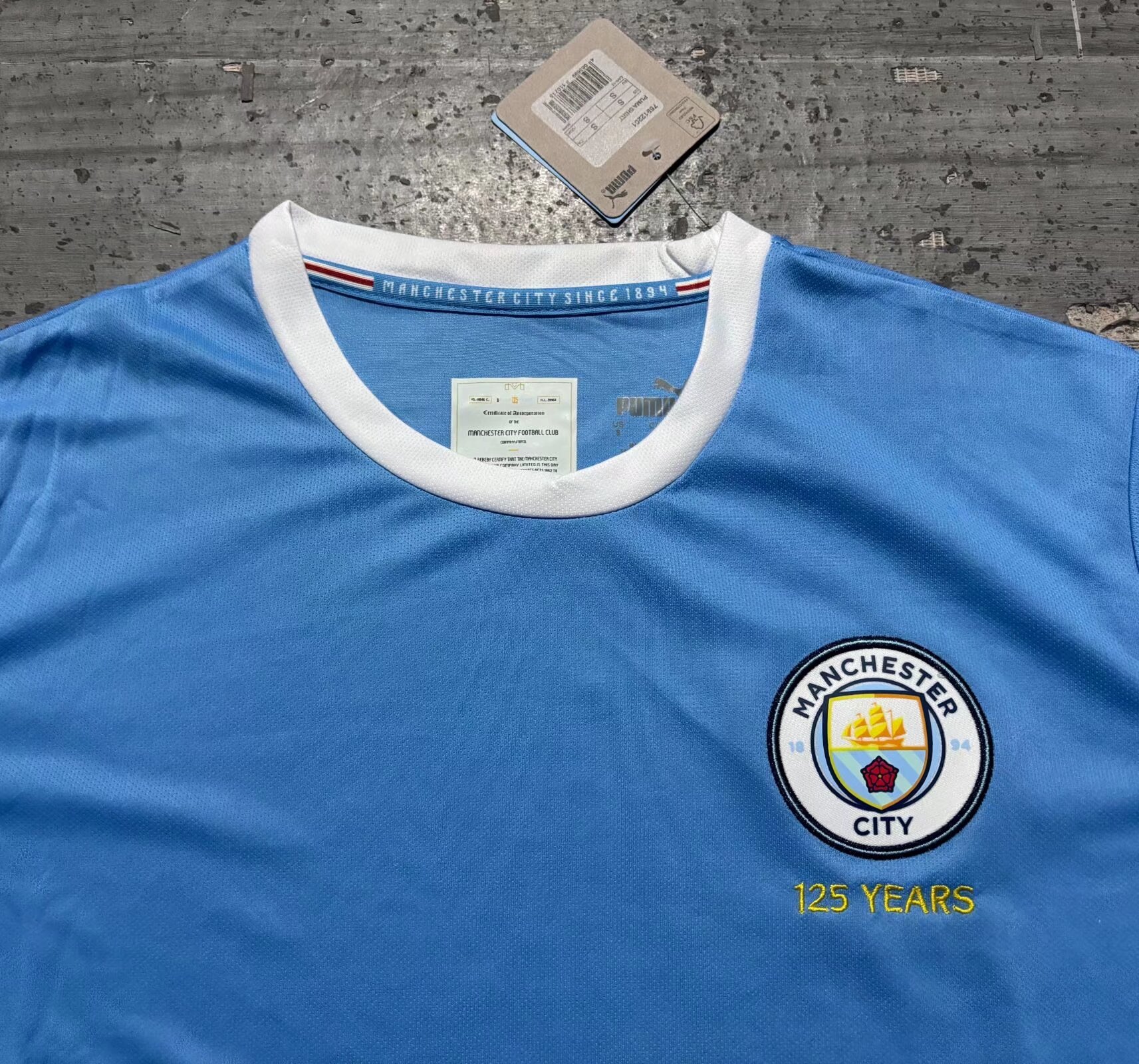 Manchester City 125th Anniversary Limited Edition Shirt - Fans Edition