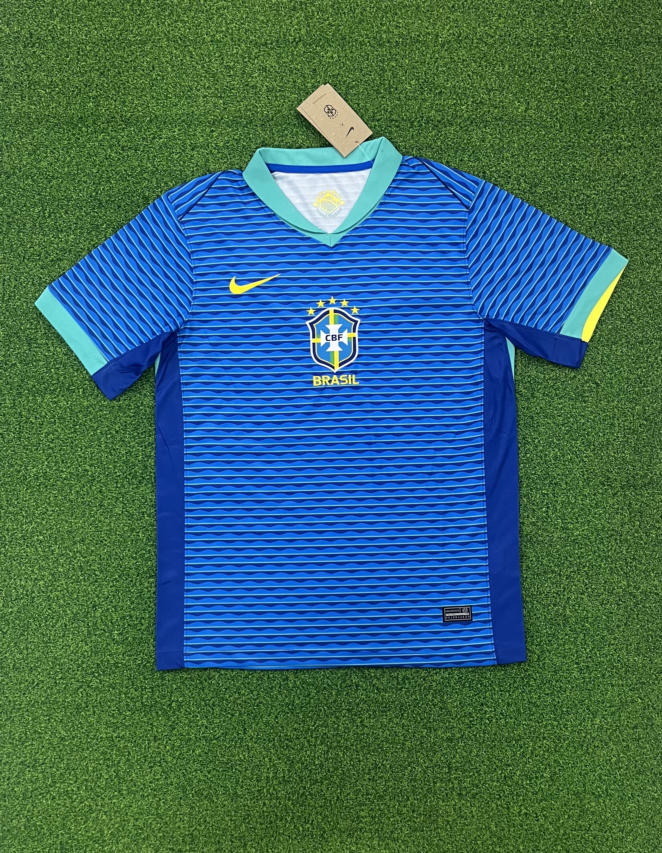 2425  Brazil away jersey...Player embroidery version