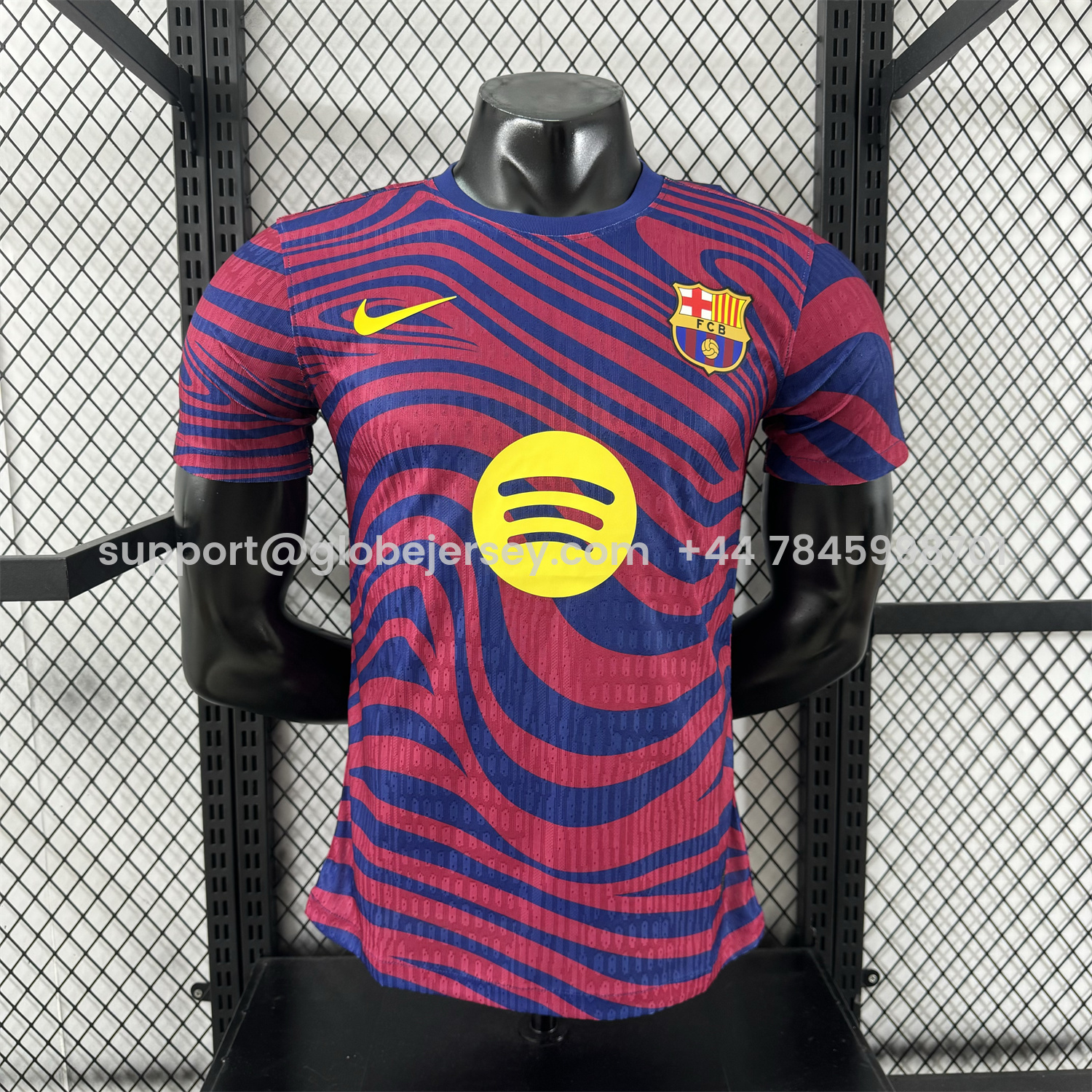Barcelona 25-26 Red & Blue Contours Special Jersey - Player Version