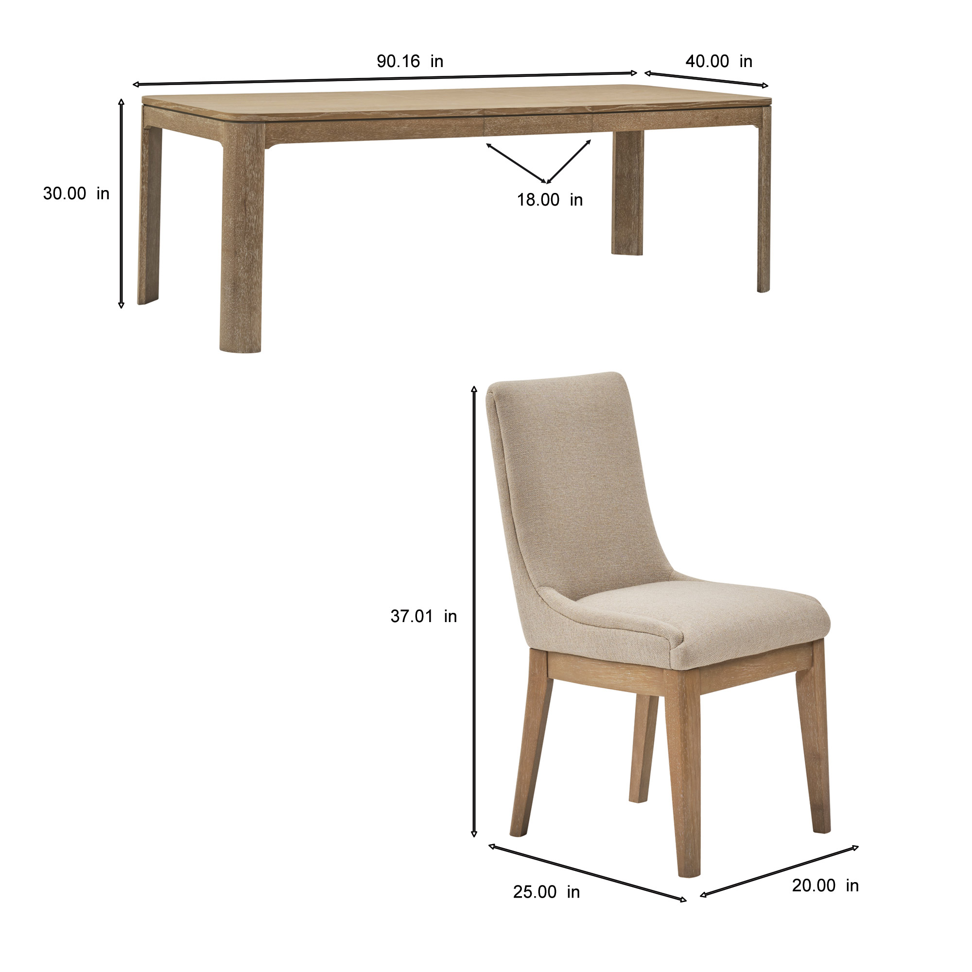 Anna Maria Dining Table and 8 Chairs