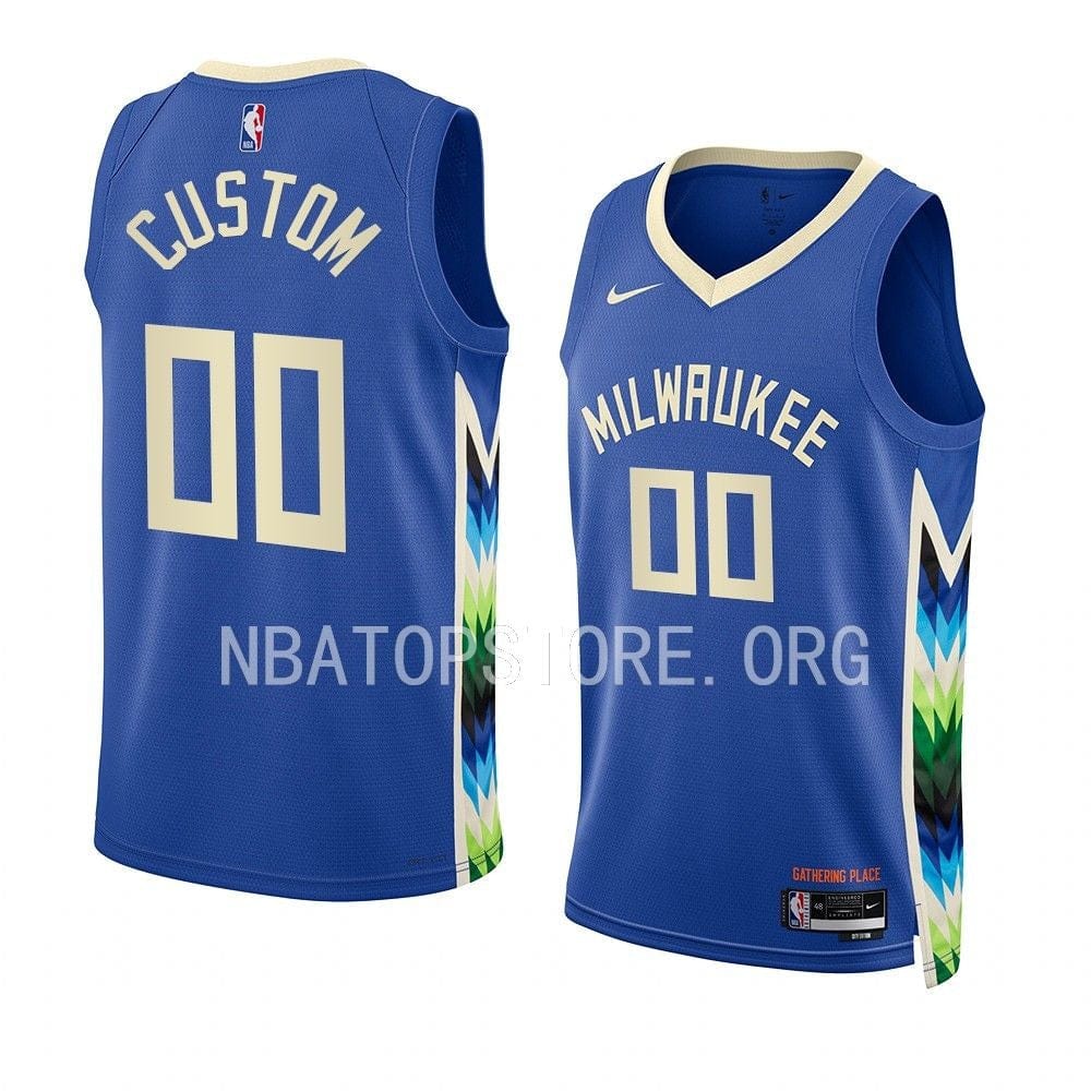 Custom Milwaukee Bucks 2022-23 City Edition Jersey
