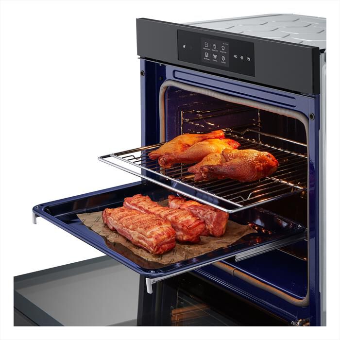 LG - Forno incasso elettrico INSTAVIEW WSED7665B A++-Black Steel