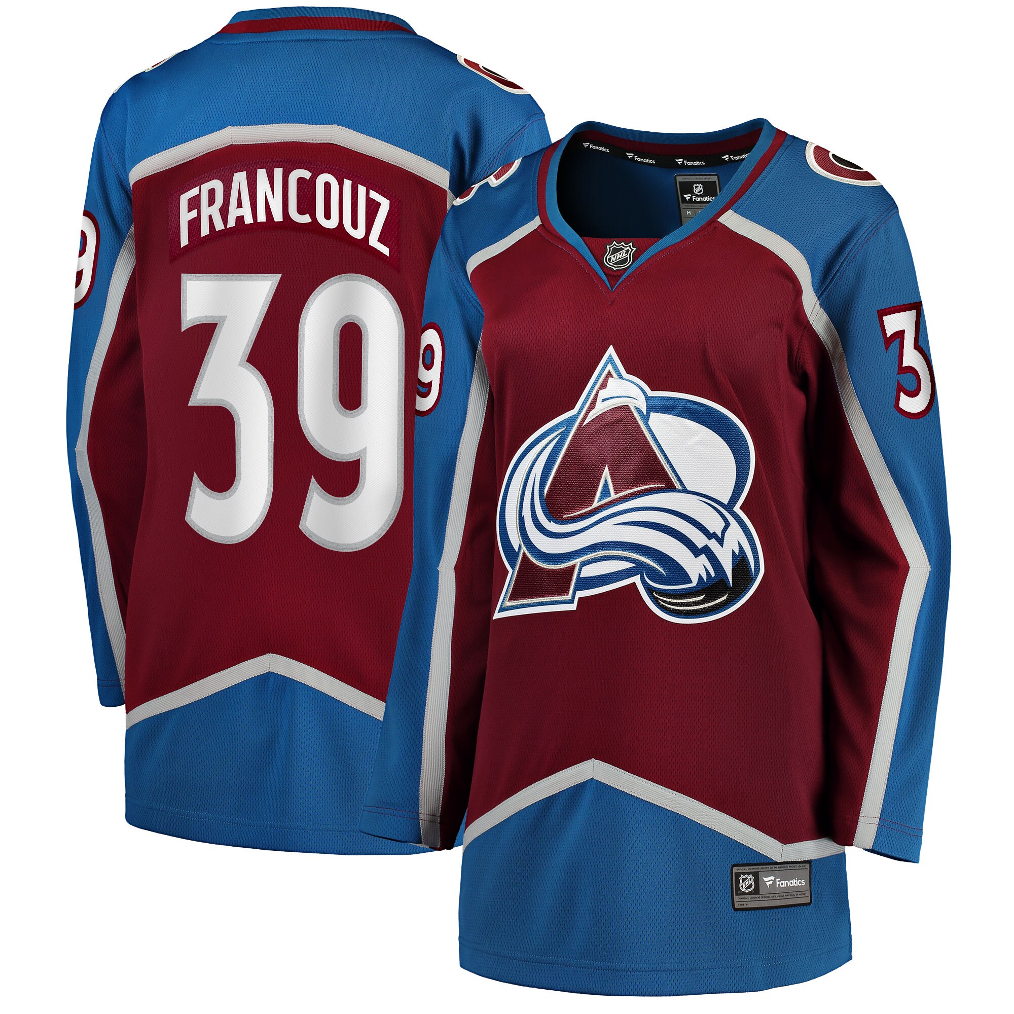 Pavel Francouz Colorado Avalanche Fanatics Women’s Home Breakaway   Jersey – Burgundy