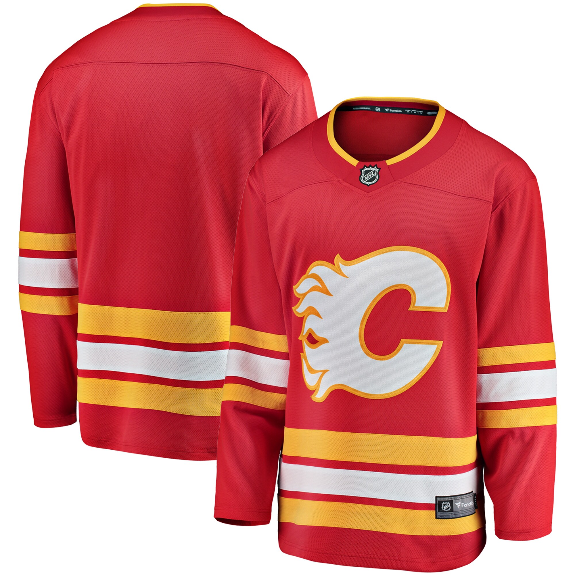 Calgary Flames Fanatics Home Breakaway Jersey – Red