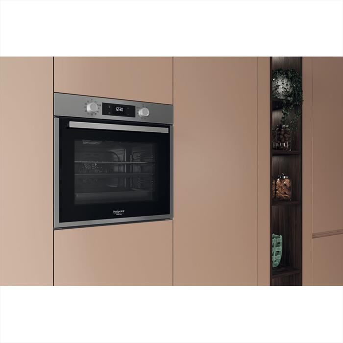 HOTPOINT ARISTON - Forno incasso elettrico HAO 458H X  Classe A+-Black,Stainless steel