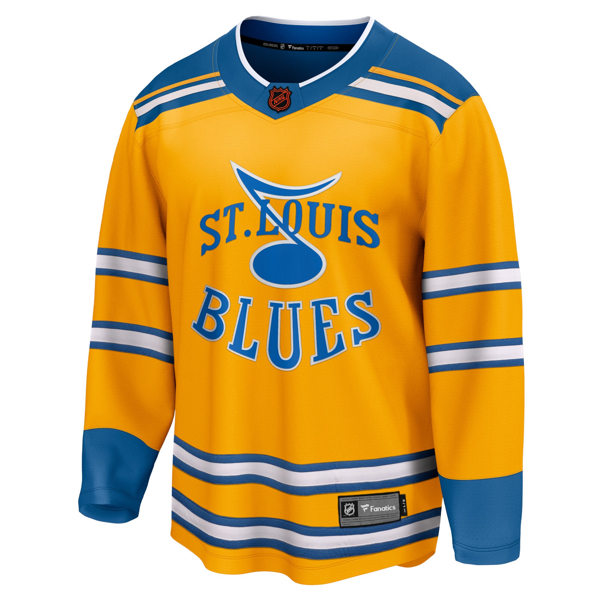 St. Louis Blues Fanatics Special Edition 2.0 Breakaway Blank Jersey – Yellow