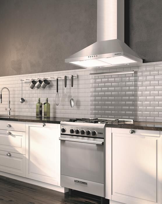 GLEM GAS - Cappa decorativa a parete GHP645IX-INOX