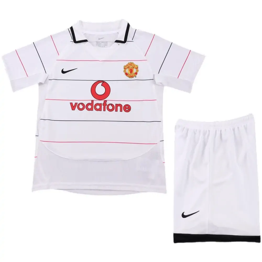 2003-05 Manchester United Away Retro Children's Jersey Set - Fans Edition