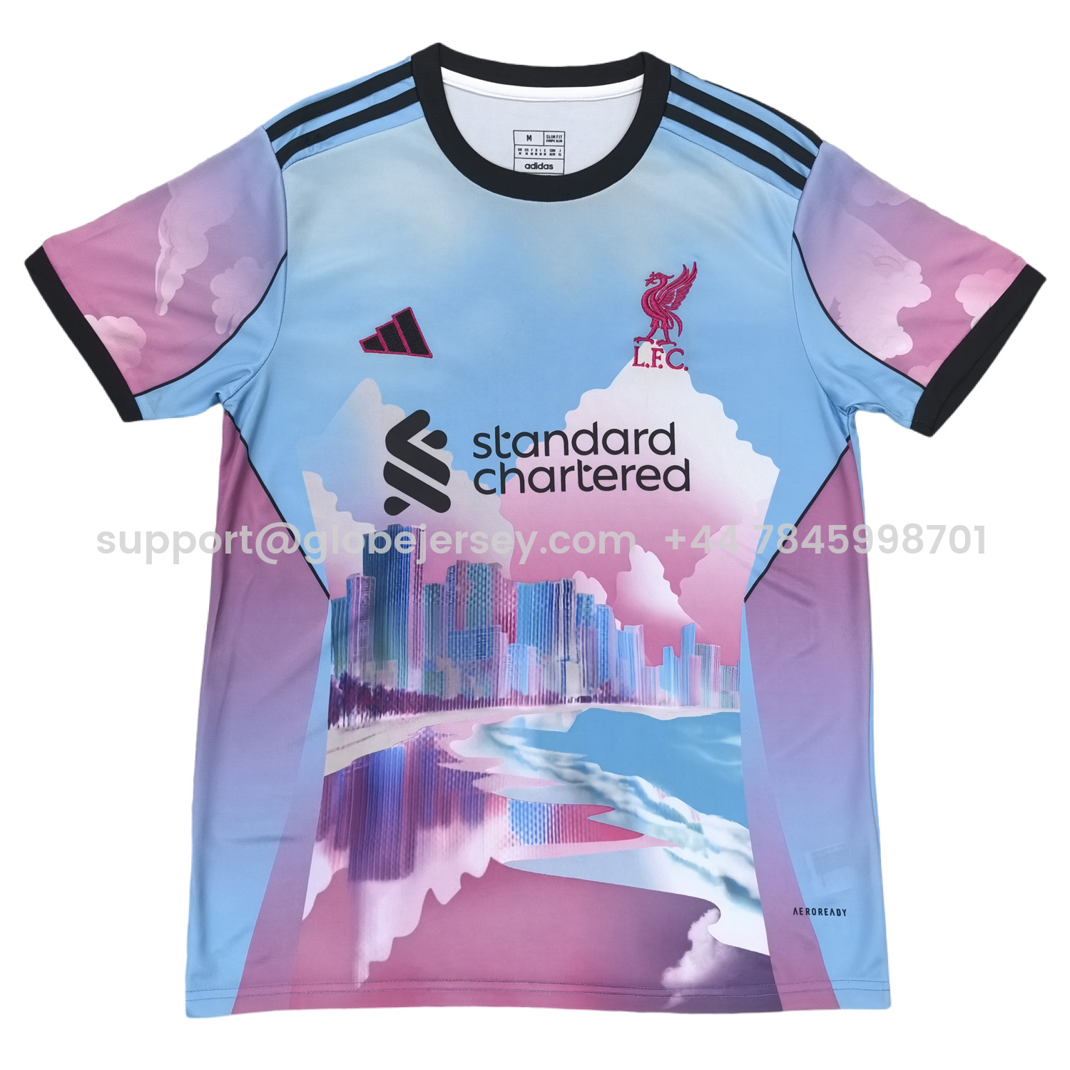 Liver.pool 25-26 Pink And Blue City Special Jersey - Fans Version