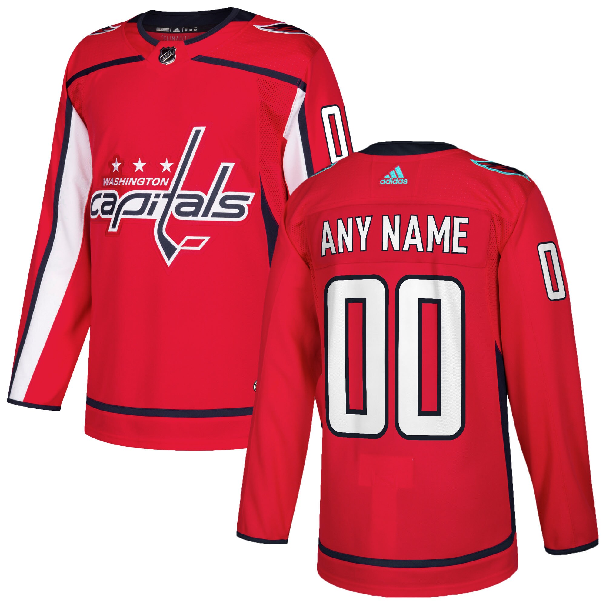 Washington Capitals   Custom Jersey – Red
