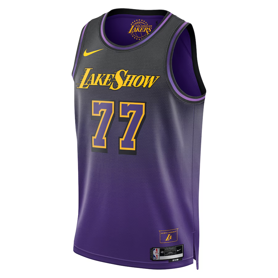 Los Angeles Lakers City Edition Swingman Jersey 2024 - Purple - Luka Dončić - Unisex
