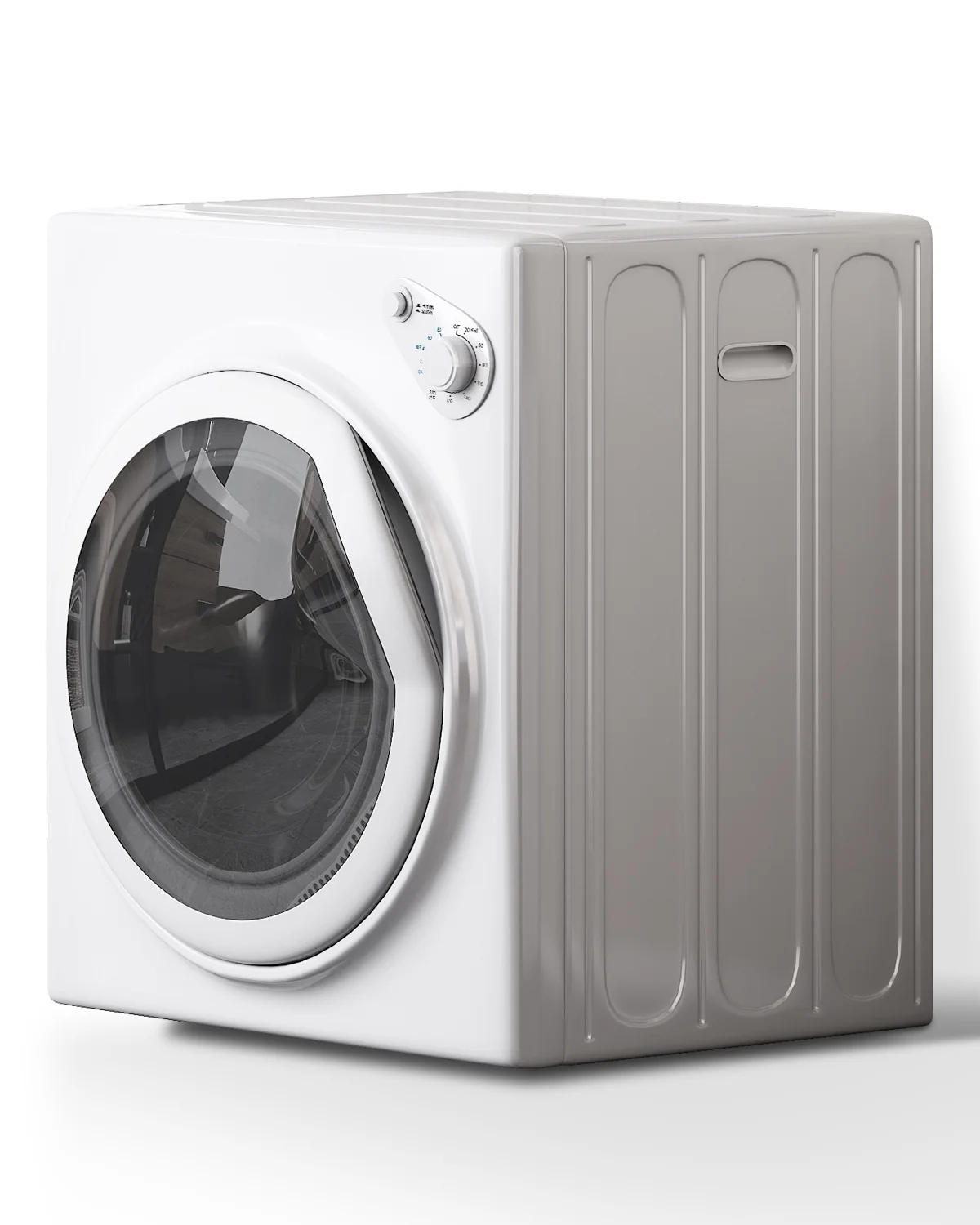 TABU Washer and Dryer Set, 19LBS Fully Automatic Washing Machine & 8.8LBS Clothes Dryer (White&White)