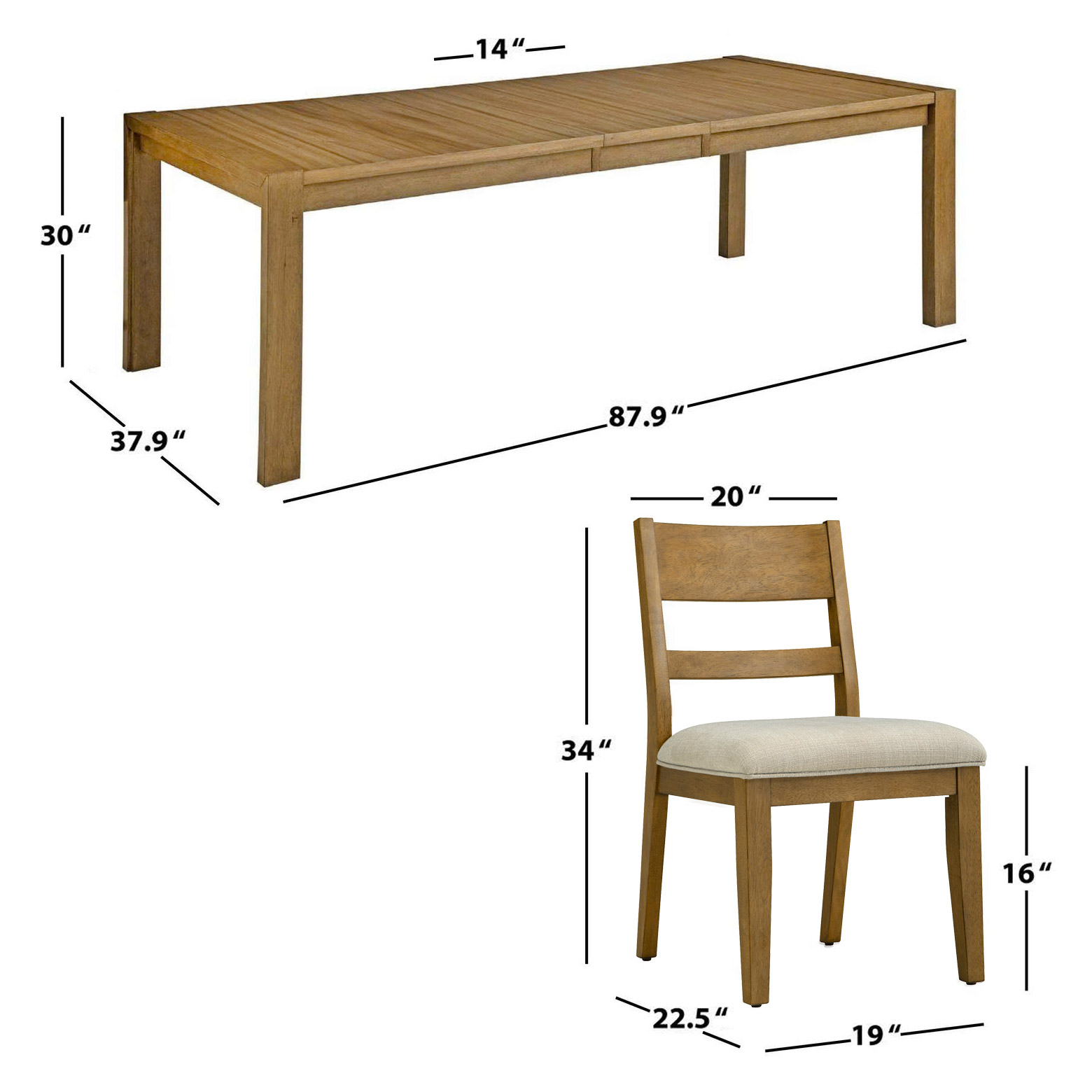 Clayton Dining Table and 8 Chairs