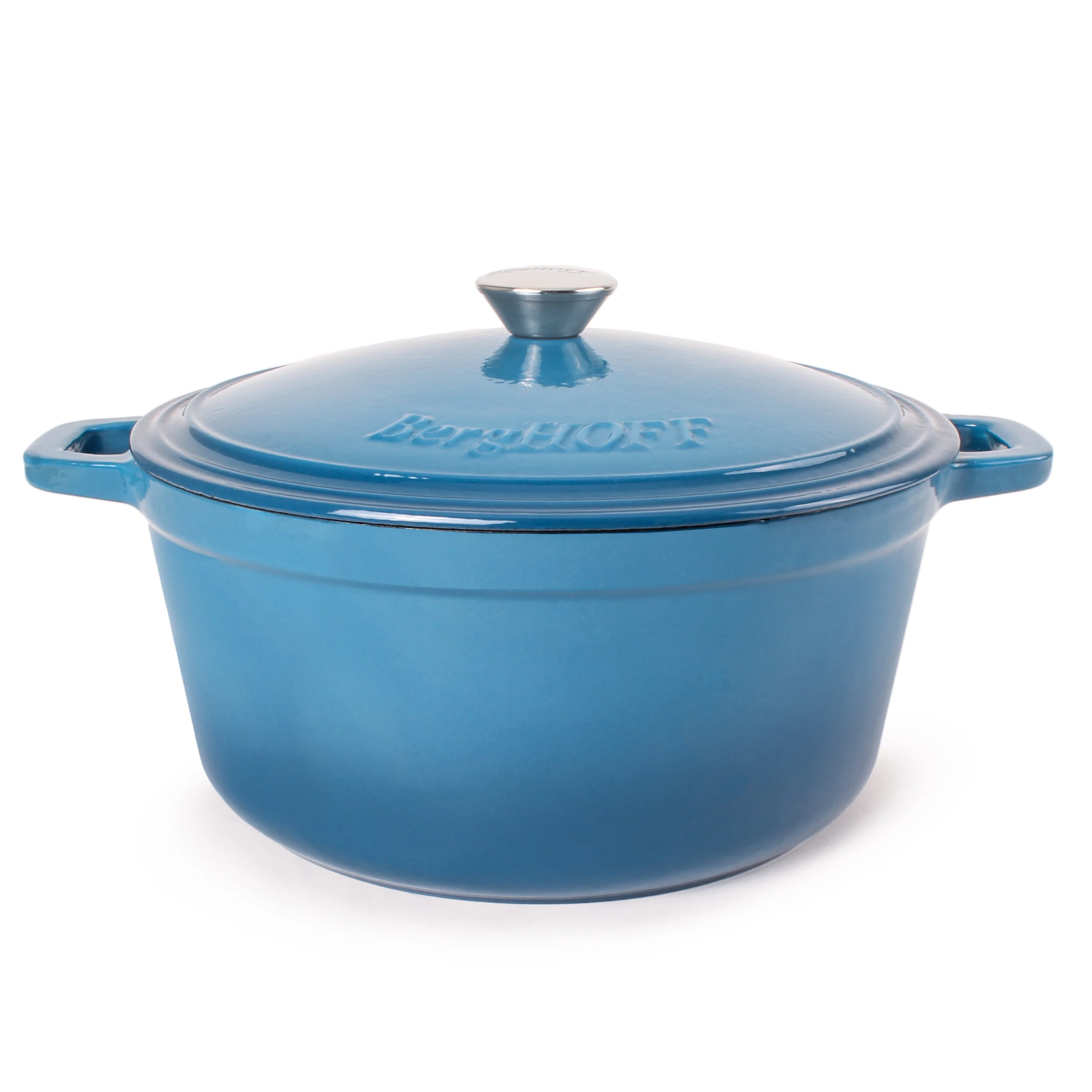 BergHOFF Neo 4Pc Cast Iron Set: 5qt. & 7qt. Covered Dutch Ovens, Green