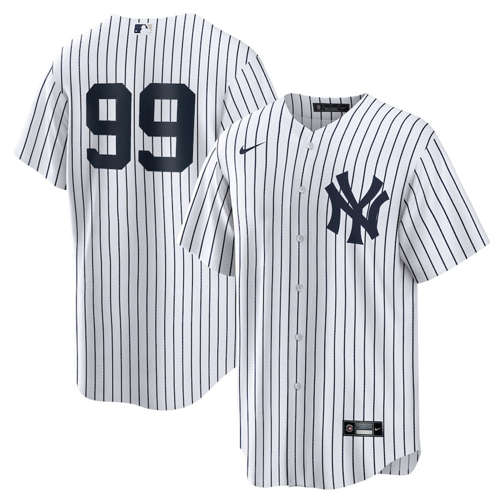 Men's New York Yankees Aaron Judge Cool Base Replica Home Jersey - White