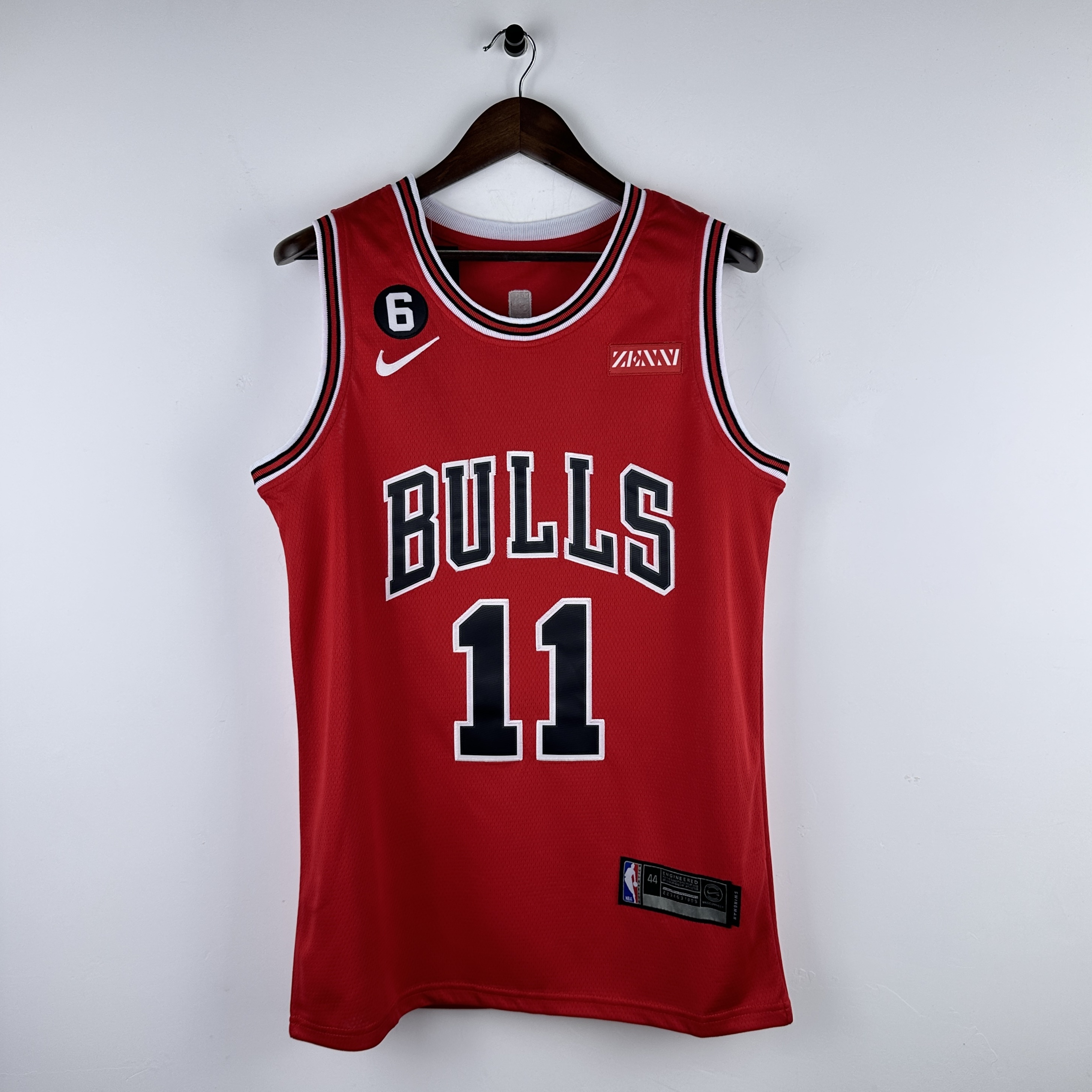Embroidered Bulls Red No. 11 DeRozan