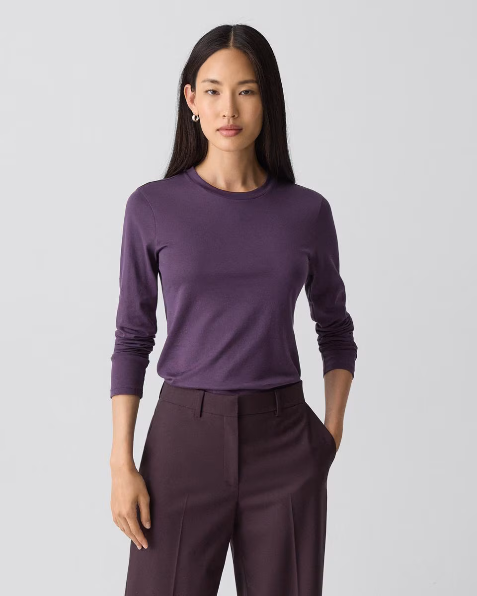 Tiny Long-Sleeve Tee in Organic Cotton