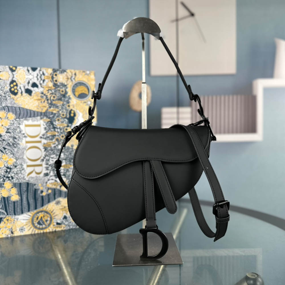 Dior Saddle Bag Matte Leather Shoulder Bag