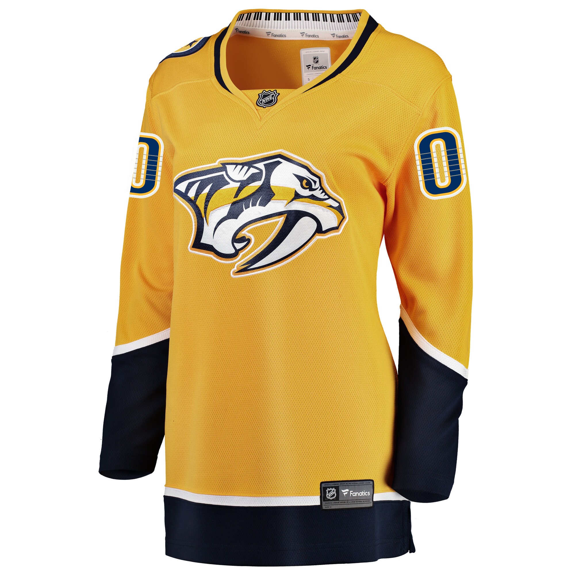 Nashville Predators Fanatics Women’s Home Breakaway Custom Jersey – Yellow