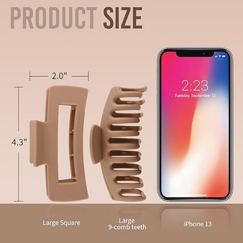 SWEETCLAWZ Hair Clips for Women 4.3 Inch Large Hair