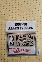 Allen Iverson Philadelphia 76ers 3 gold MN