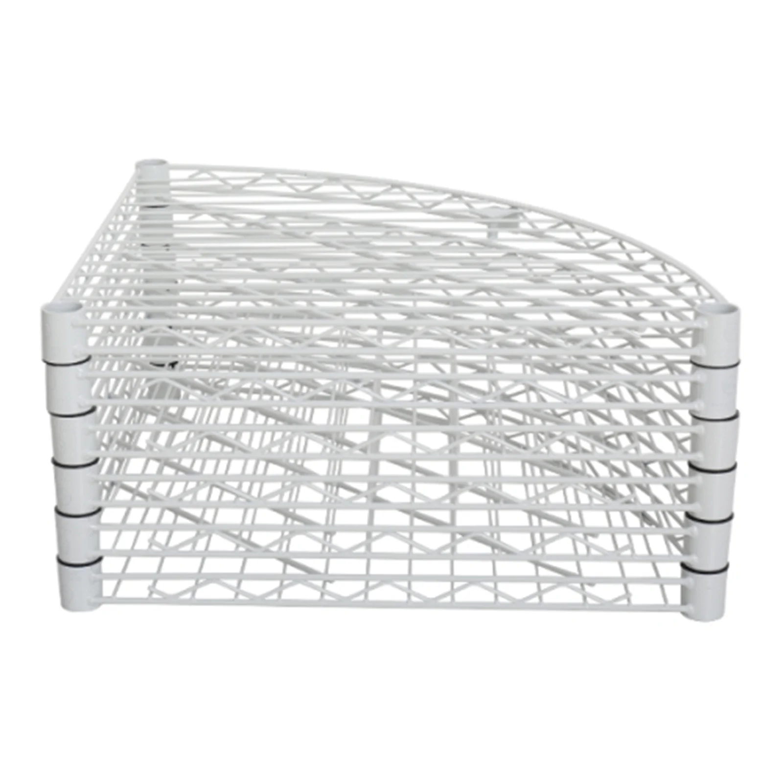 6 Tier Corner Storage Shelves, Wire Shelving Unit, Adjustable Metal Heavy Duty Free Standing Corner Storage Display Chrome Rack for Laundry Bathroom Kitchen Pantry Closet, Chrome