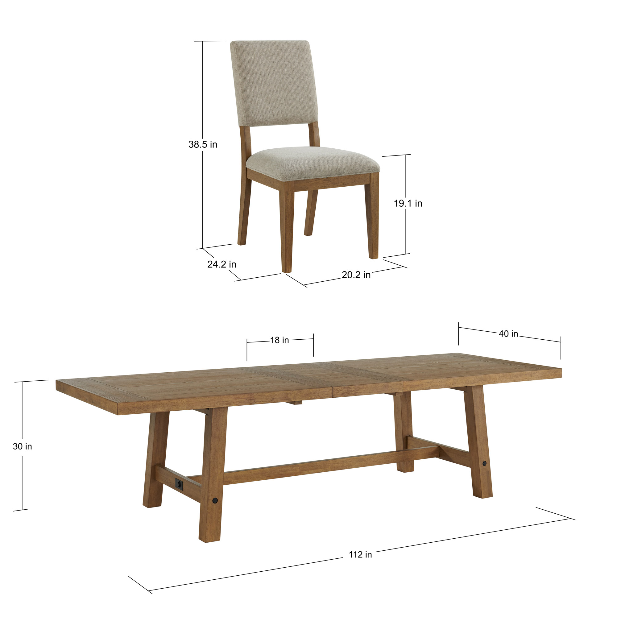 Graham Dining Table and 8 Chairs