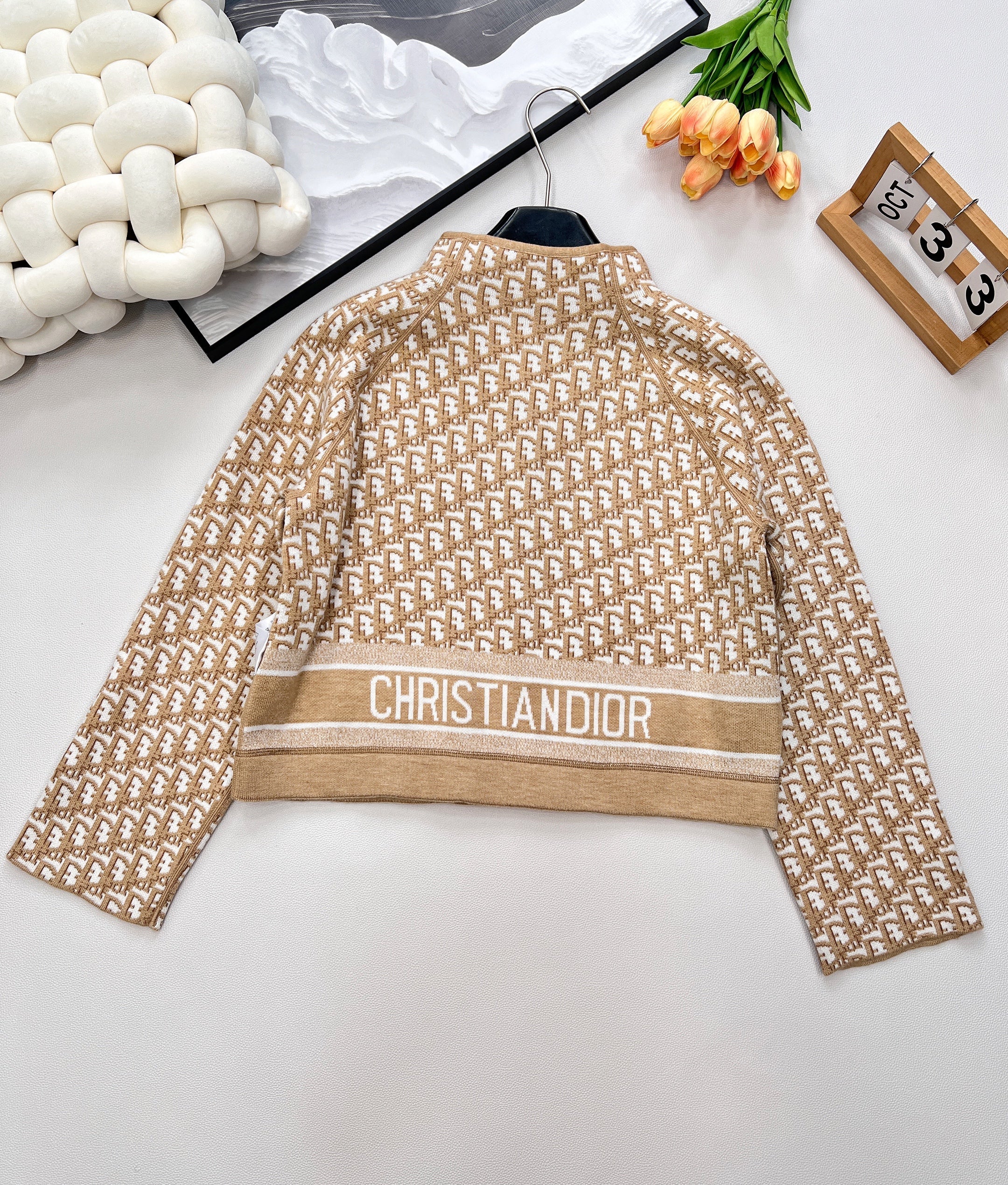 Classic monogram cashmere jacket