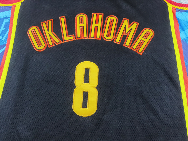 Unisex Oklahoma City Thunder 2024/25 Embroidered Swingman Jersey City Edition