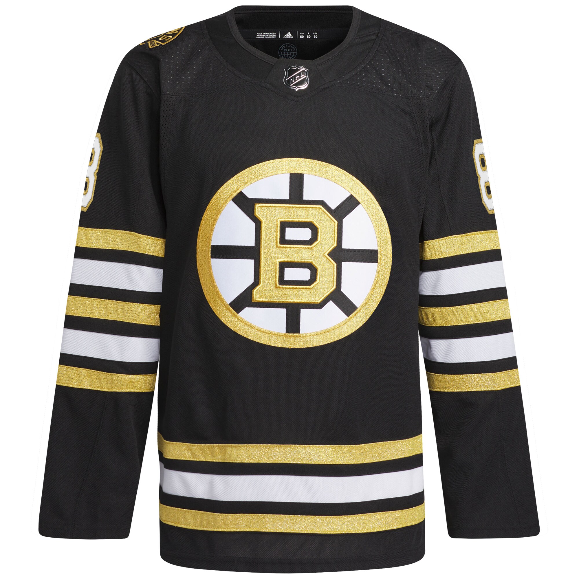 David Pastrnak Boston Bruins   Primegreen 100th Anniversary   Jersey – Black