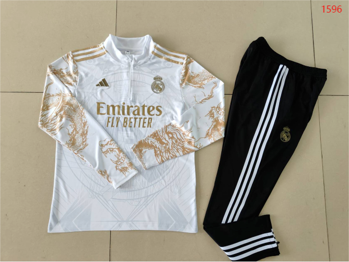2024/25 Real Madrid half-zip training kit