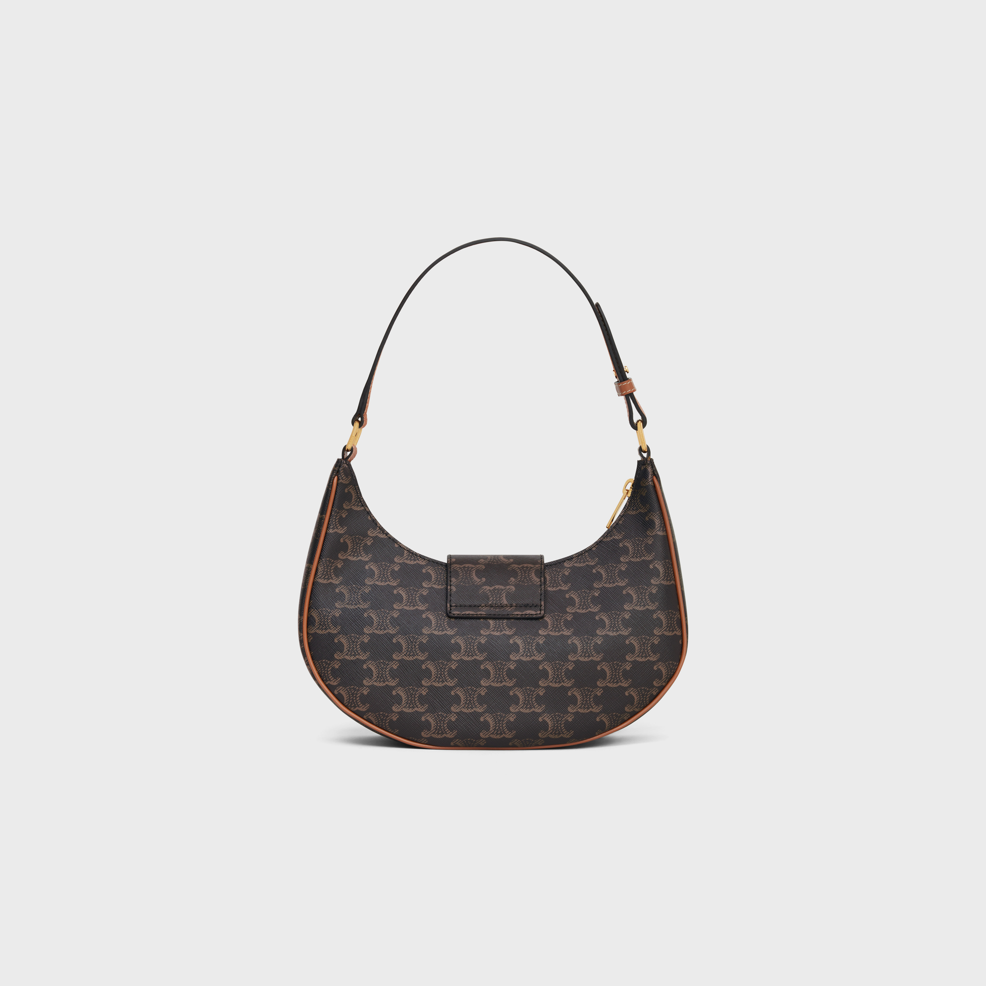 MEDIUM AVA TRIOMPHE BAG in Triomphe Canvas and calfskin