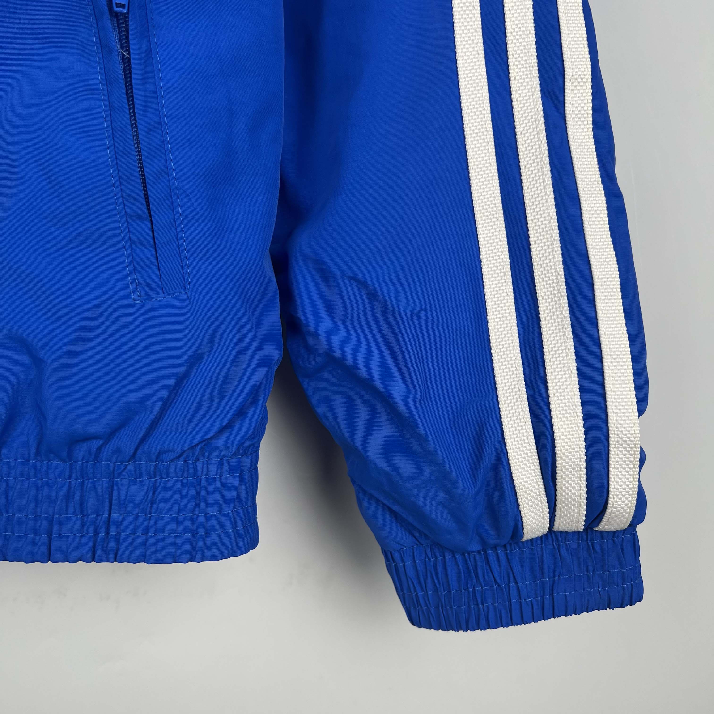 2023/2024 Lyon Reversible Windbreaker(Blue-white)Soccer Jersey 1:1 Thai Quality