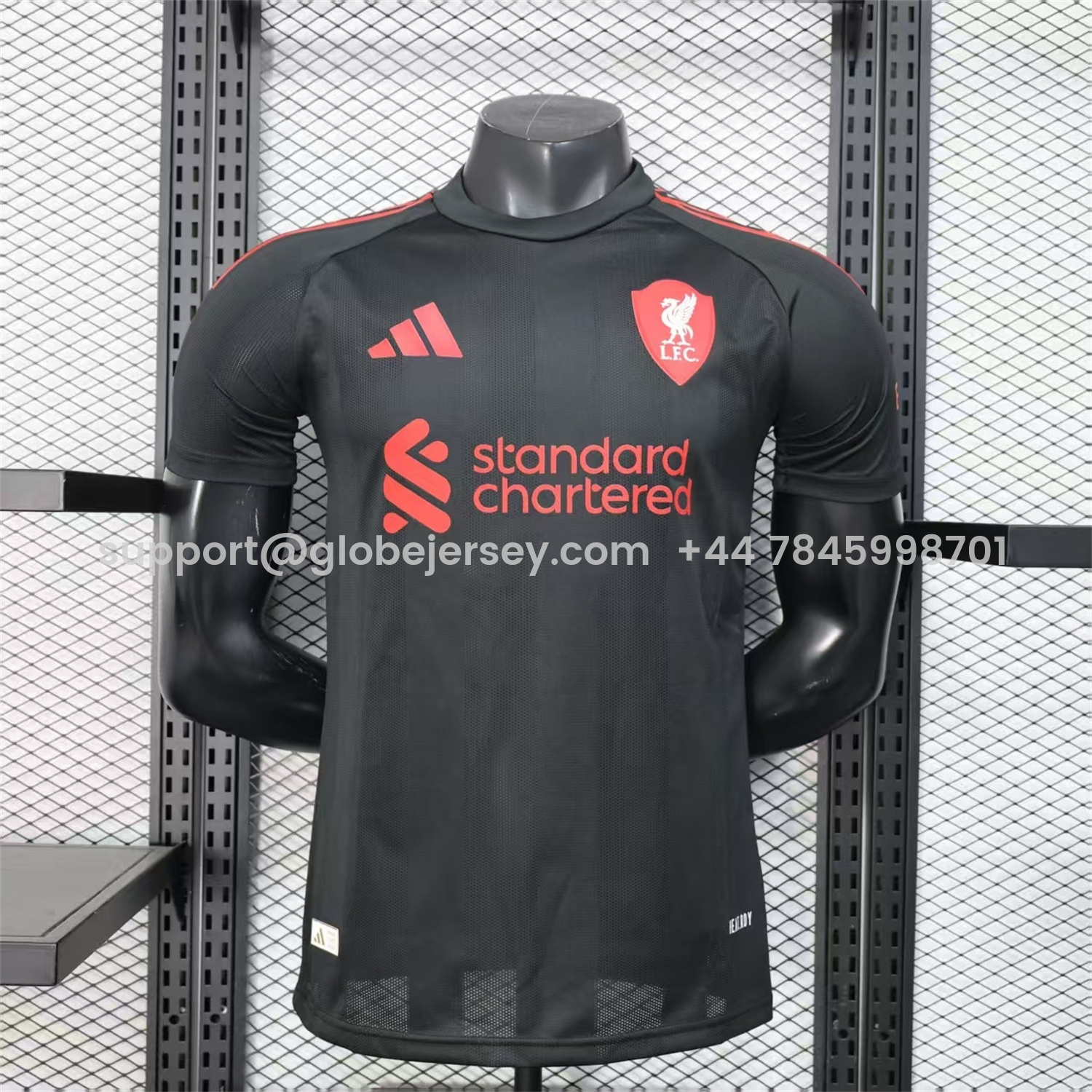 Liver.pool 25-26 Black Special Whit Red Sponsor Jersey - Player Version