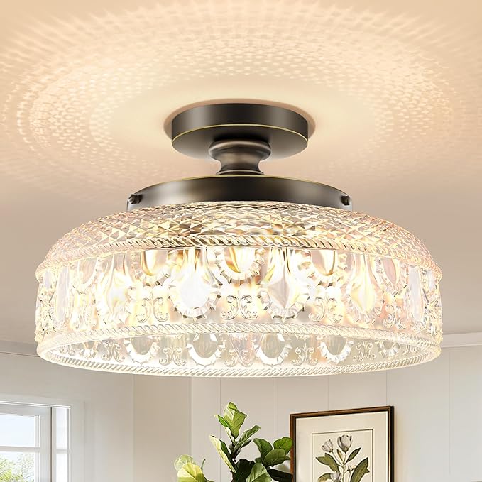 MELLOWWLITE Semi Flush Mount Ceiling Light